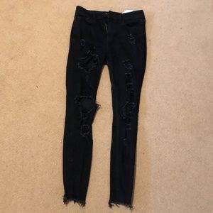 Hollister Ripped Black Jeans